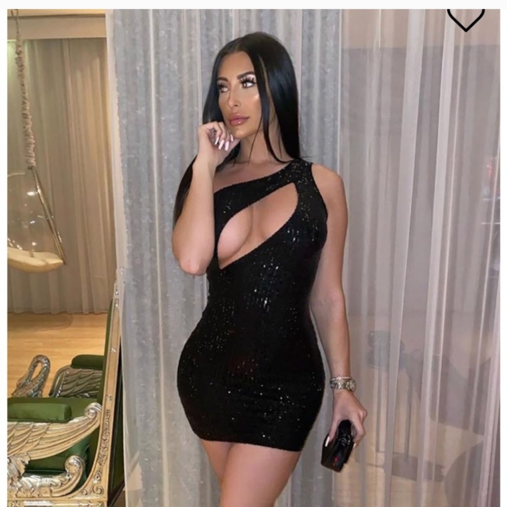 Sexy sparkle Sequence Cocktail Dress
